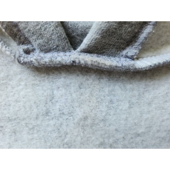 NWT Motherhood Maternity Hooded Sweatshirt Grey Cream Skirted Long Sleeve Size M - Picture 8 of 8